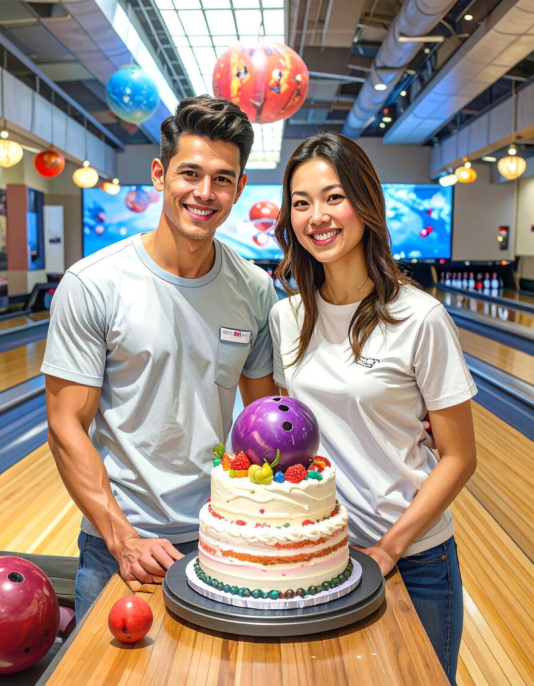 A Double the Diapers Double the Pins Bowling Theme - 30 twin baby shower ideas