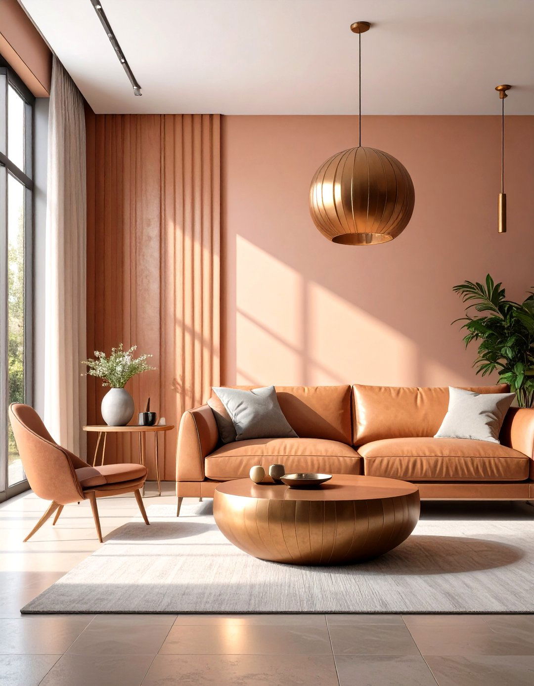 A Dramatic Sculptural Statement - 30 living room corner ideas