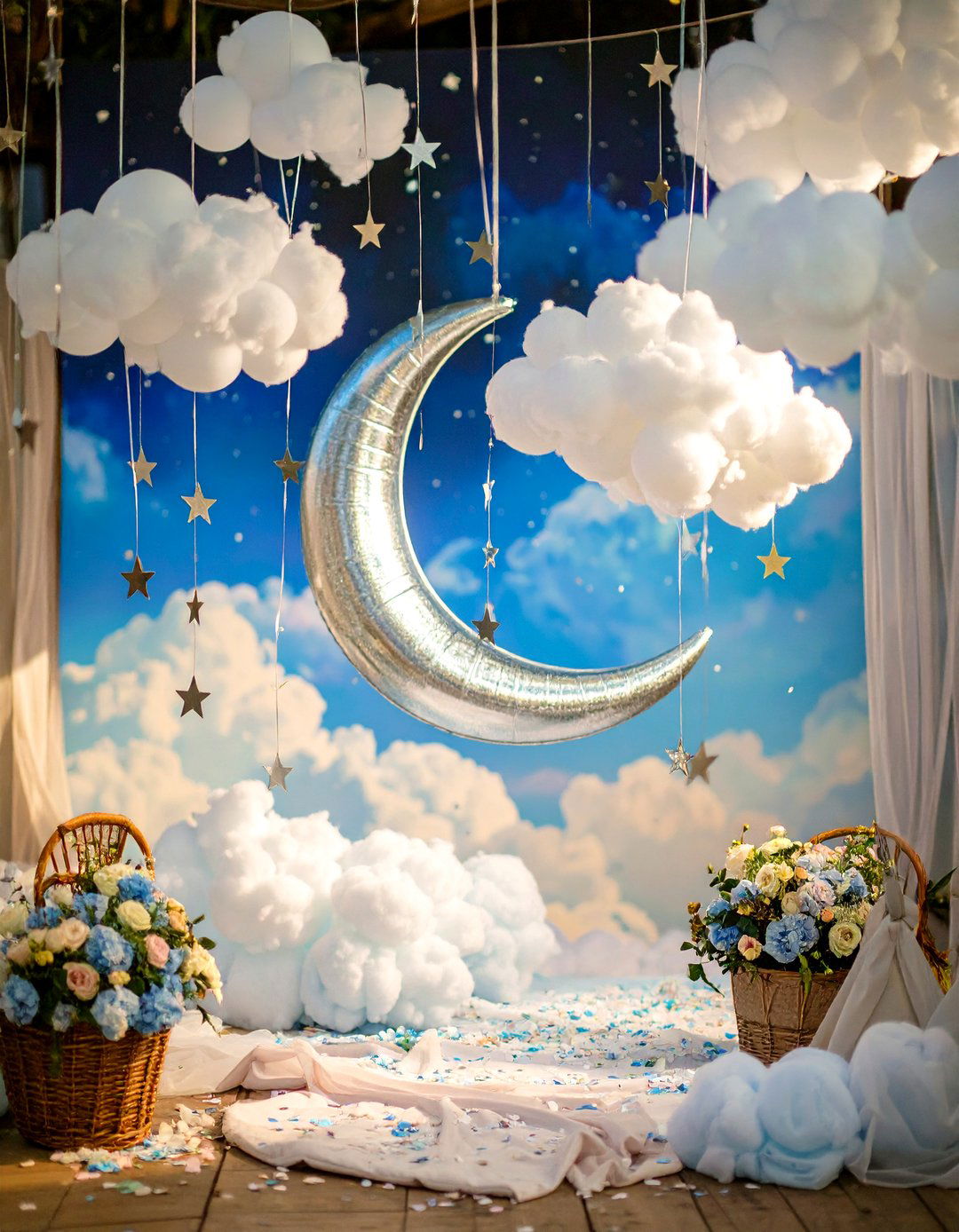 A Dream Big Little One Celestial Shower - 30 baby girl baby shower ideas