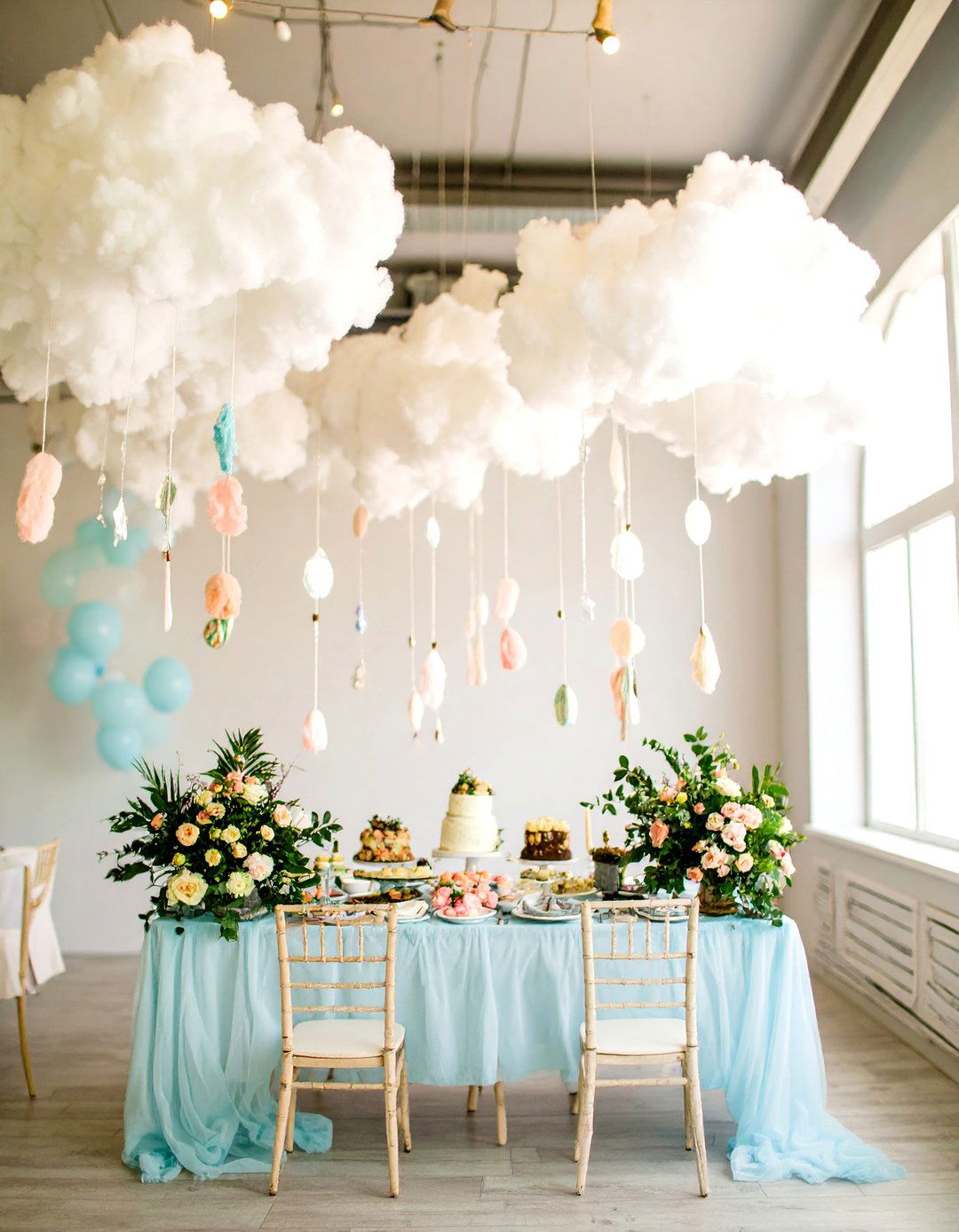 A Dream Big Little One Cloud Brunch - 30 baby shower brunch ideas