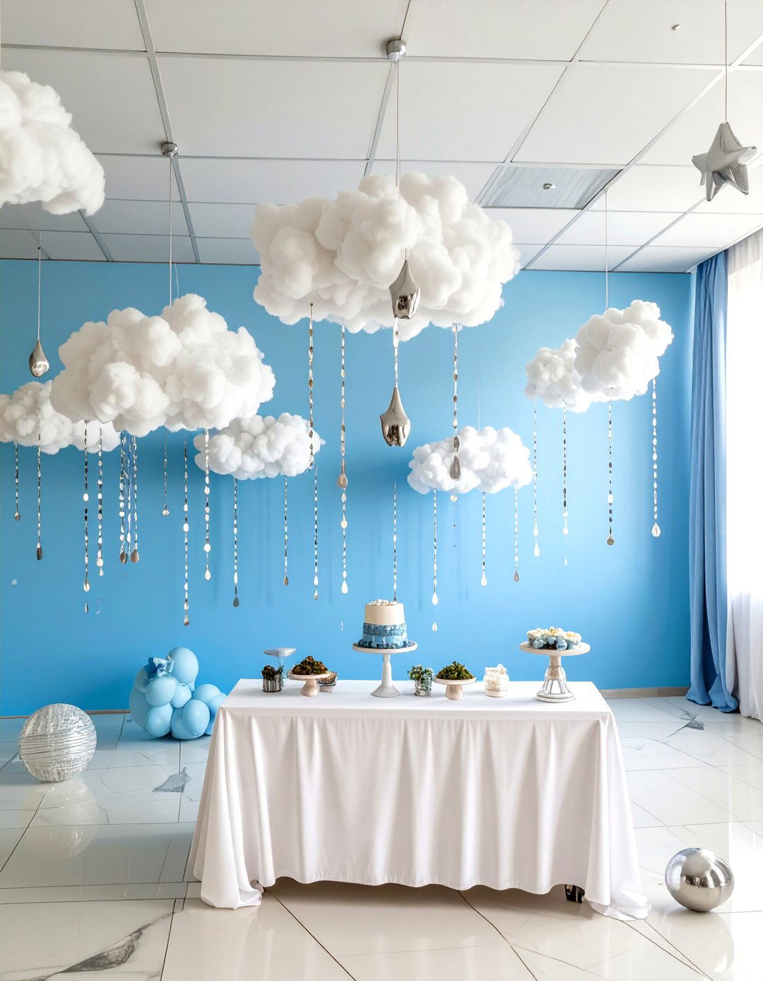 A Dream Big Little One Cloud Theme - 30 office baby shower ideas