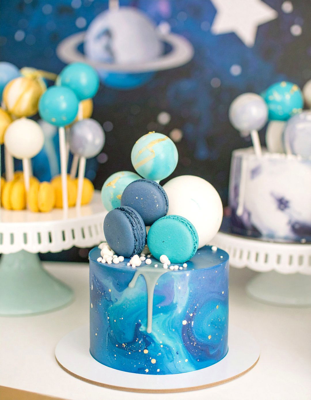 A Dream Big Little One Space Galaxy Theme - 30 baby shower dessert ideas