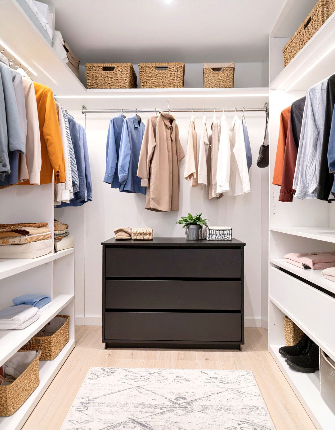 A Dresser within an Open Concept Closet - 30 dresser in closet ideas