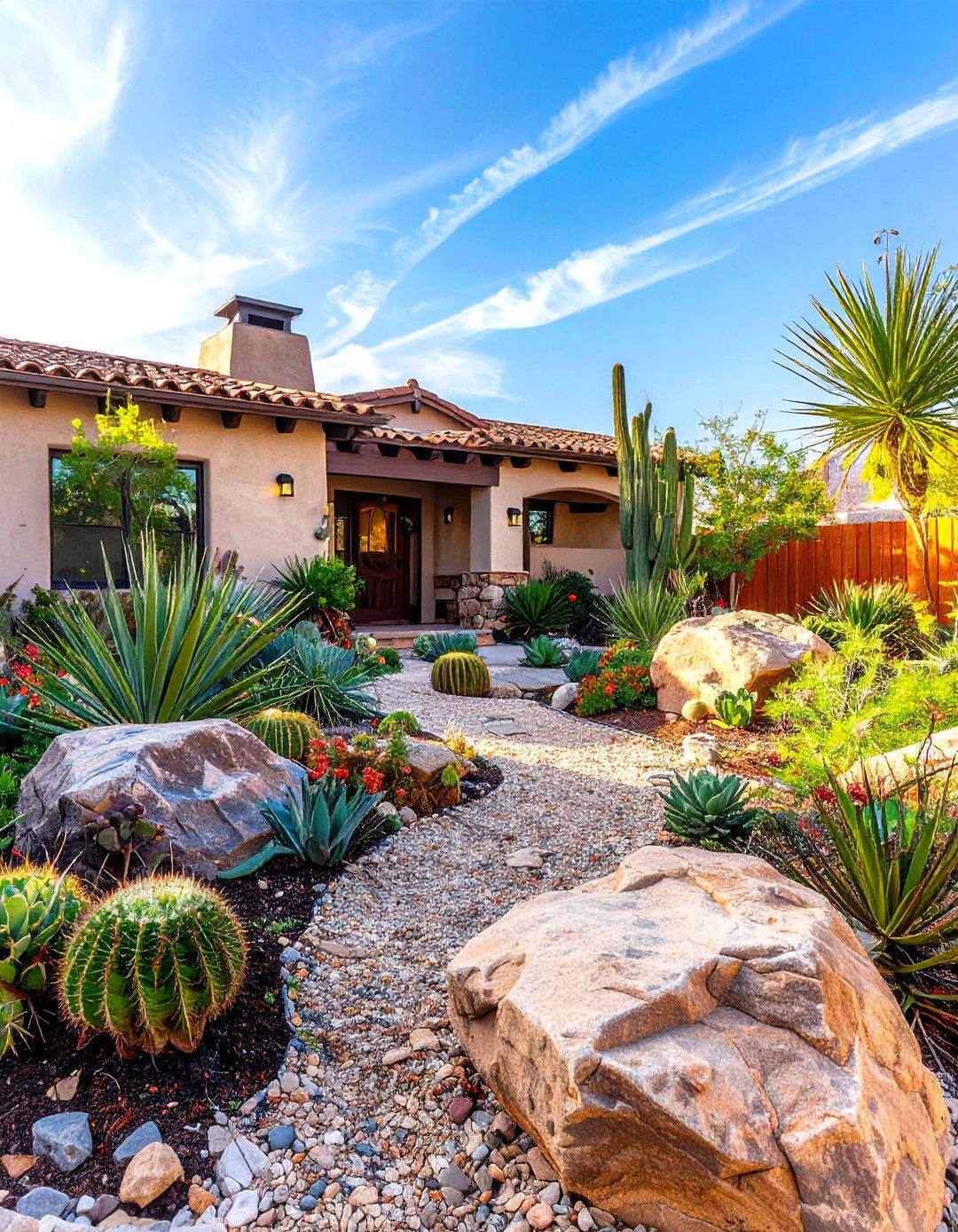 A Drought Tolerant Desertscape Design - 30 landscaping ideas for front yard
