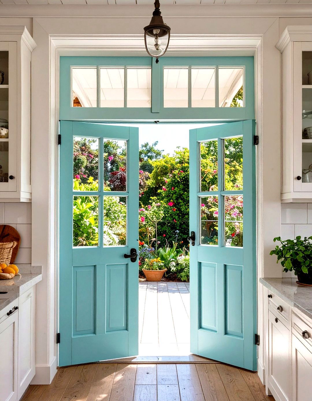 A Dutch Door for a Coastal Entry - 30 small coastal kitchen ideas