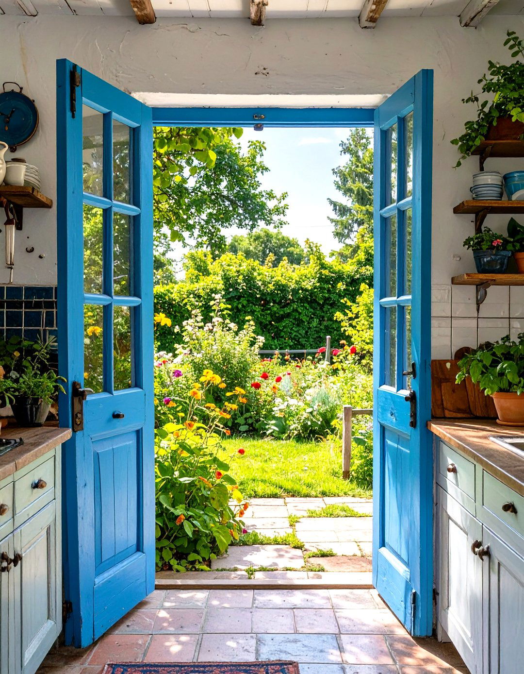 A Dutch Door for a Small Country Kitchen - 30 small country kitchen ideas