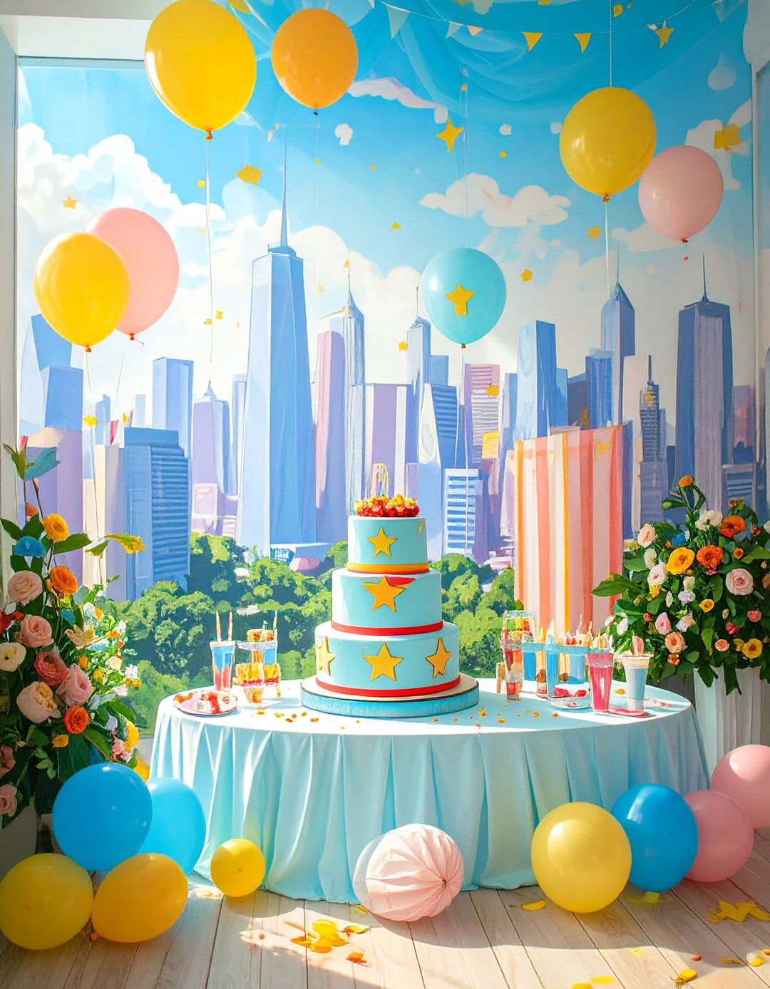A Dynamic Duo Superhero Shower - 30 twin baby shower ideas