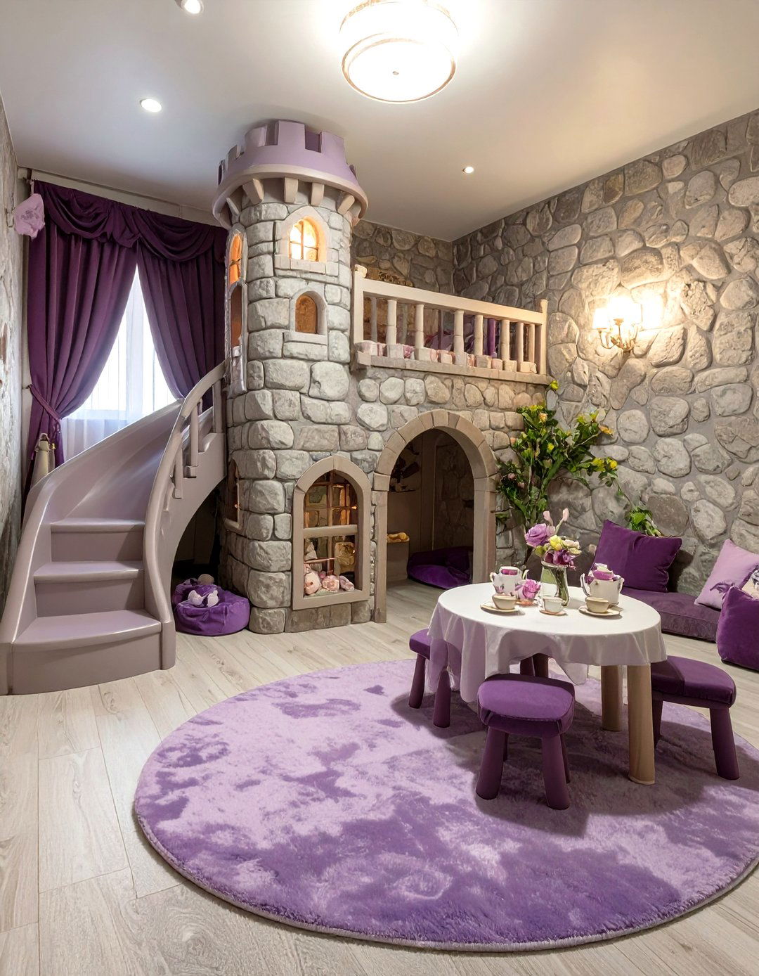 A Fairy Tale Castle Playroom - 30 basement playroom ideas