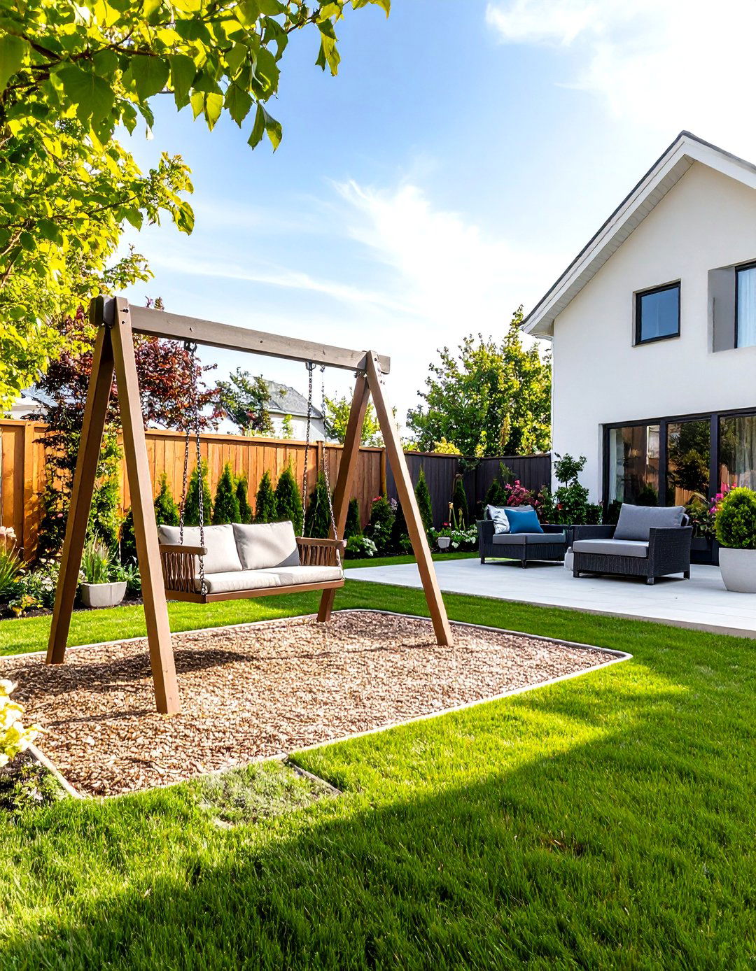 A Family Friendly Play Zone - 30 backyard layout ideas