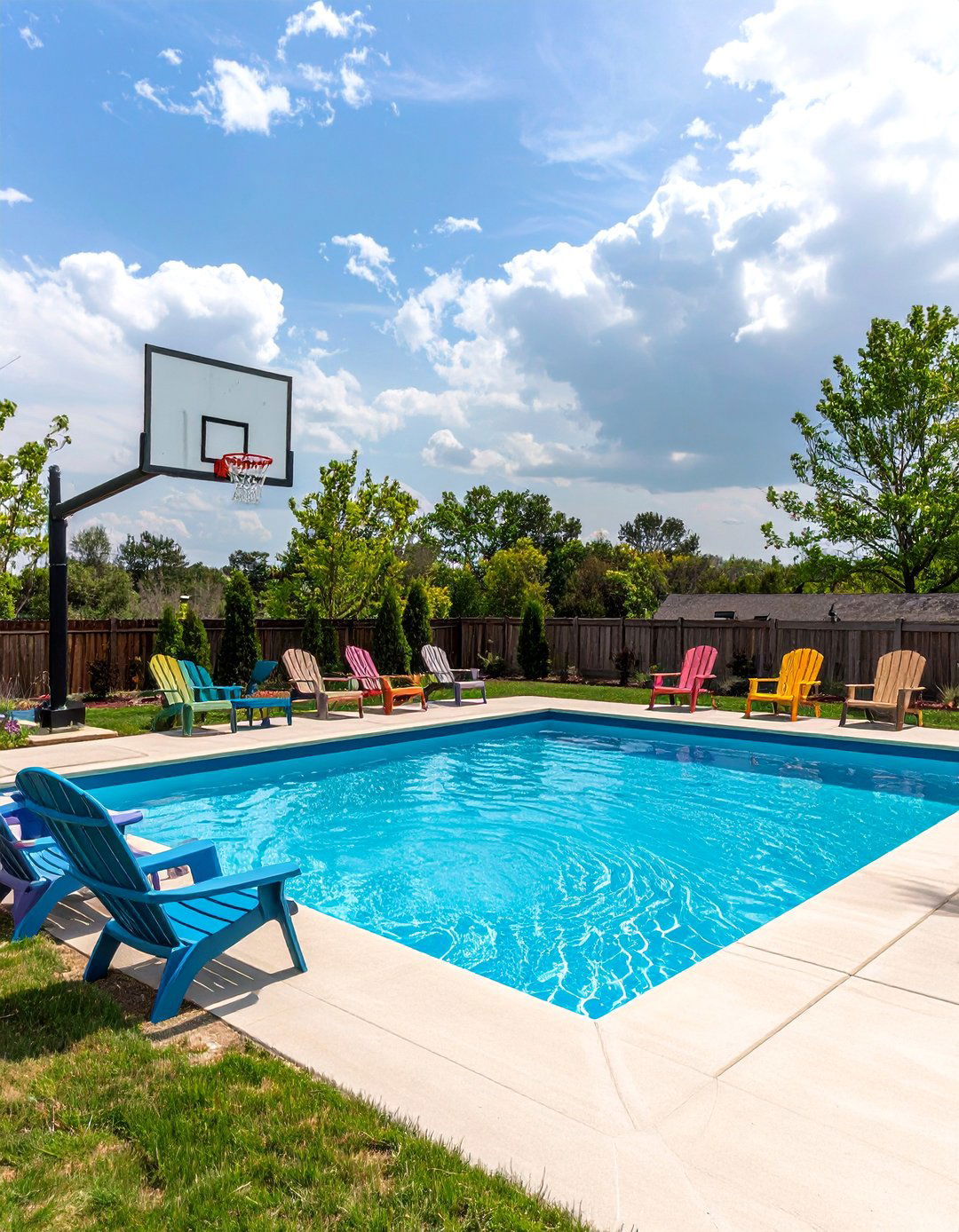 A Family Friendly Vinyl Liner Pool - 30 affordable backyard pool ideas on a budget
