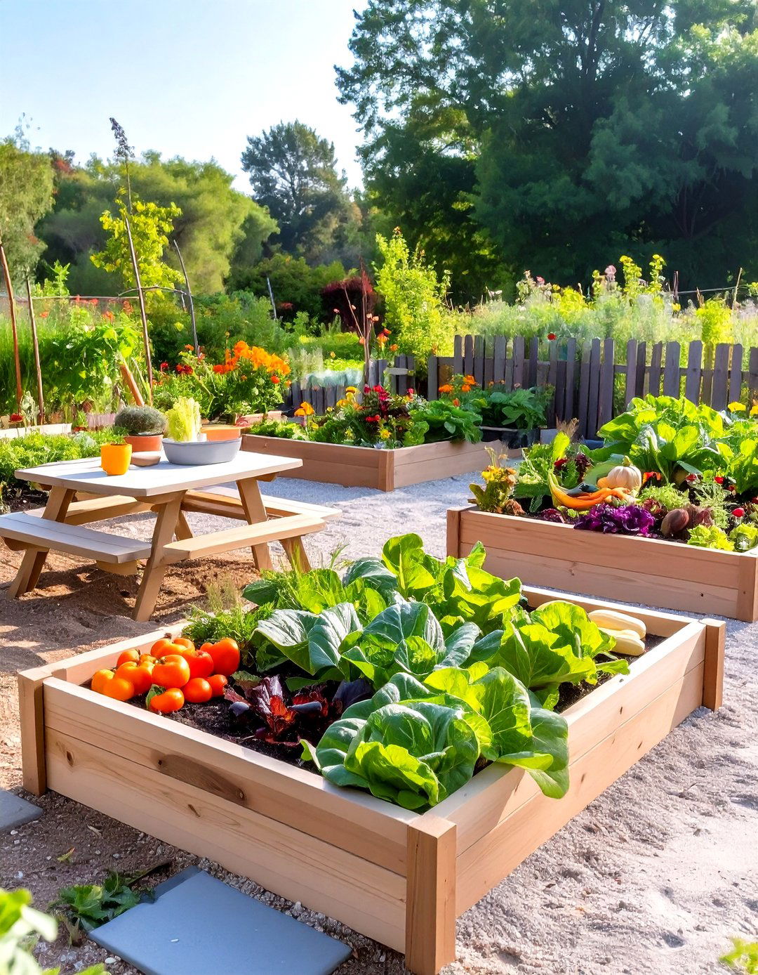 A Farm to Table Garden - 30 kids backyard ideas