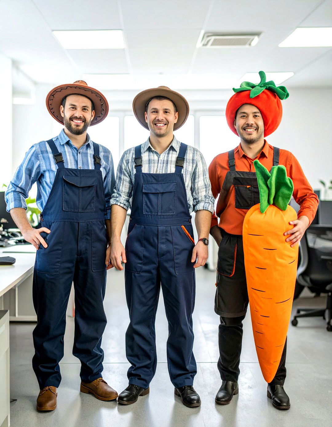 A Farmer and Their Produce Costume - 30 office halloween costume ideas