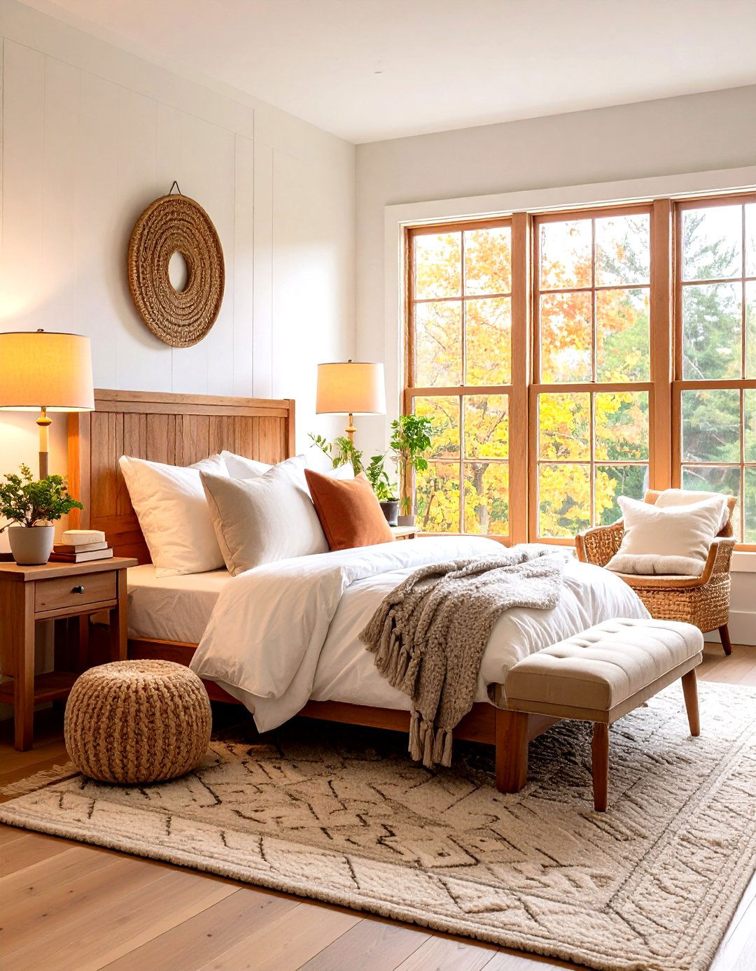 A Farmhouse Bedroom with a Reading Nook - 30 farmhouse master bedroom ideas