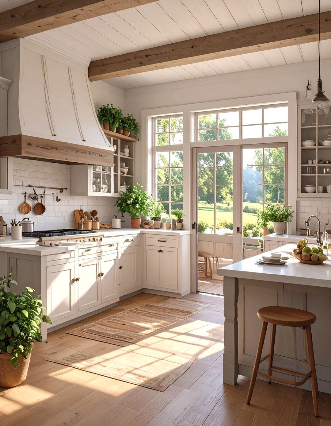 A Farmhouse Kitchen with a Butlers Pantry - 30 ai modern farmhouse kitchen ideas