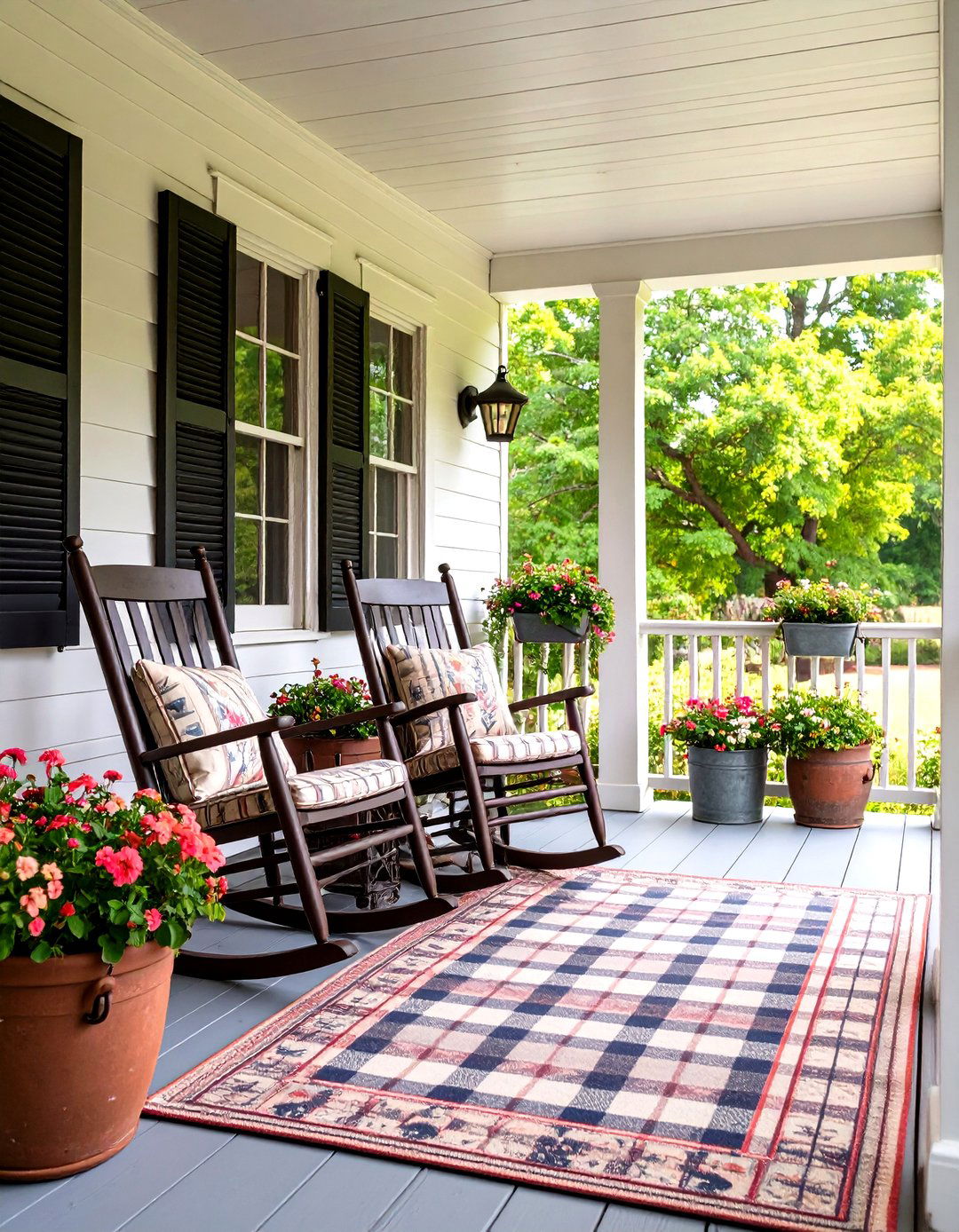A Farmhouse Porch Patio - 30 easy patio ideas