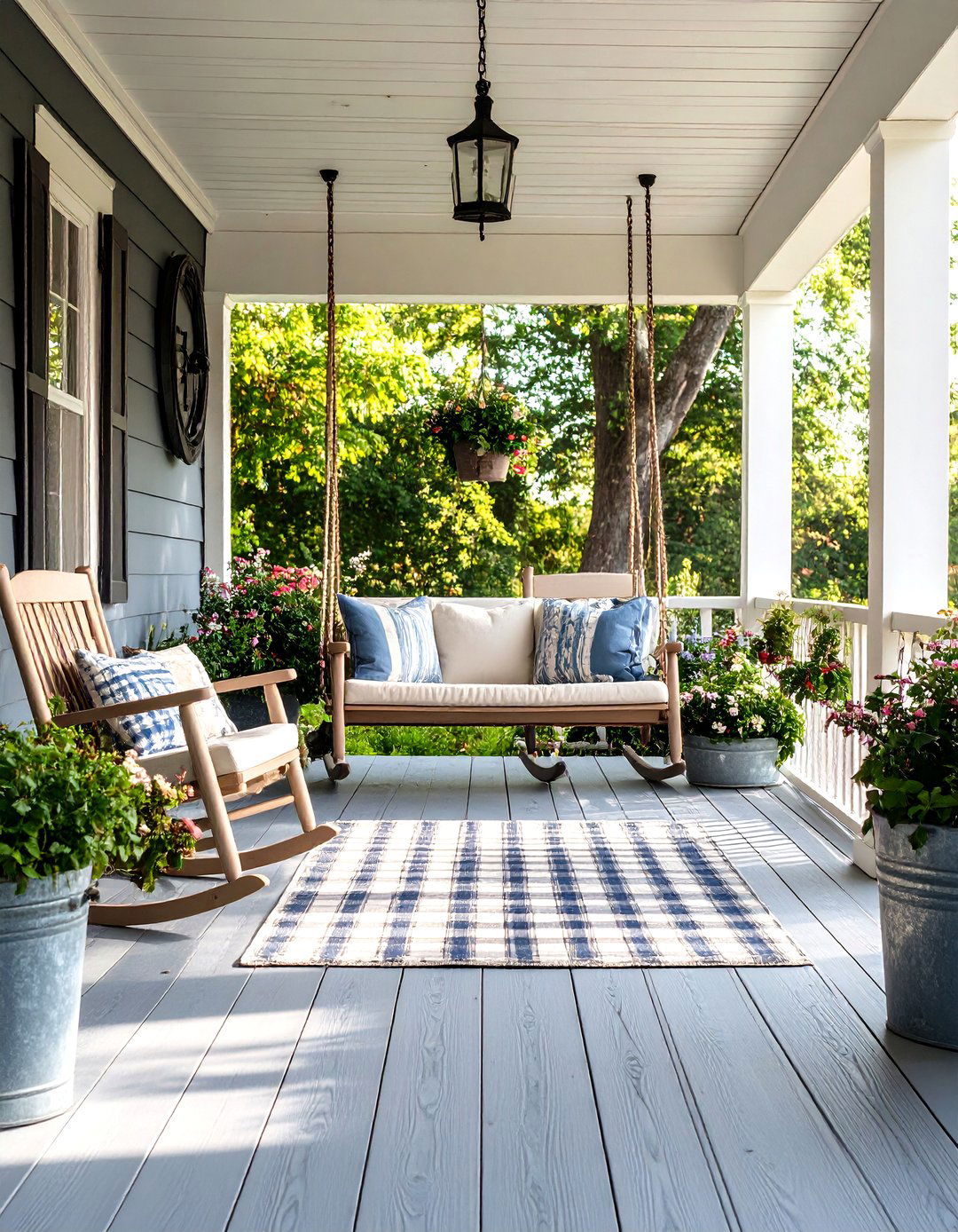 A Farmhouse Style Porch Patio - 30 diy patio ideas