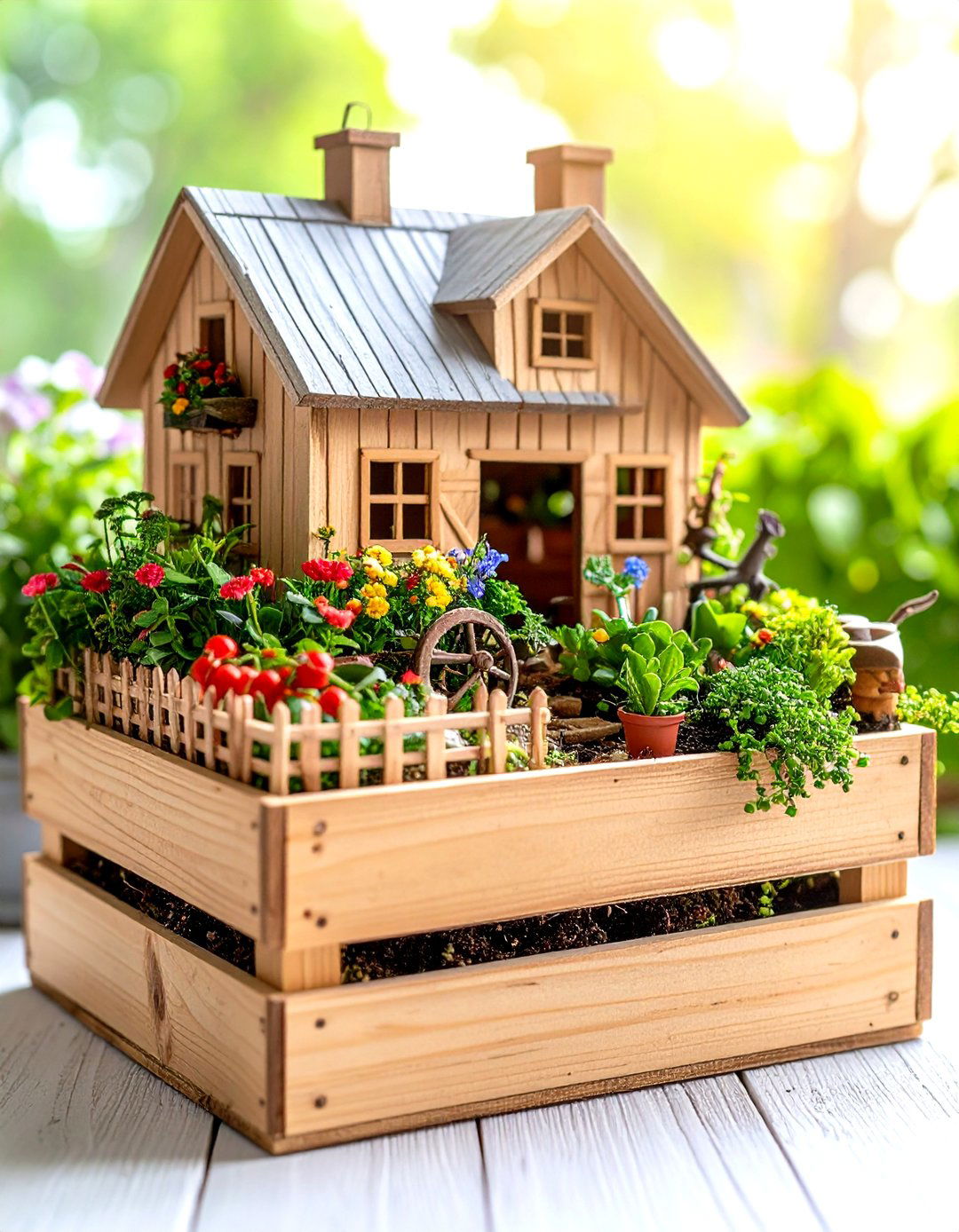 A Farmstead Harvest Fairy Garden - 30 fairy garden ideas landscaping