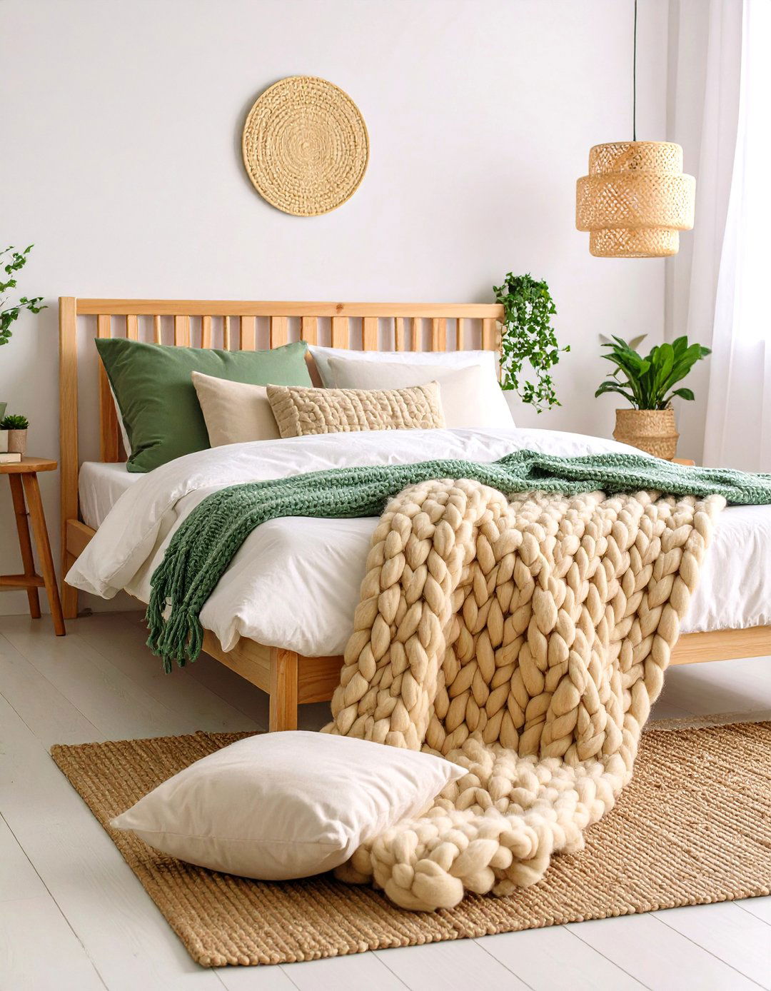 A Faux Fur or Knit Throw Blanket - 30 romantic bedroom ideas