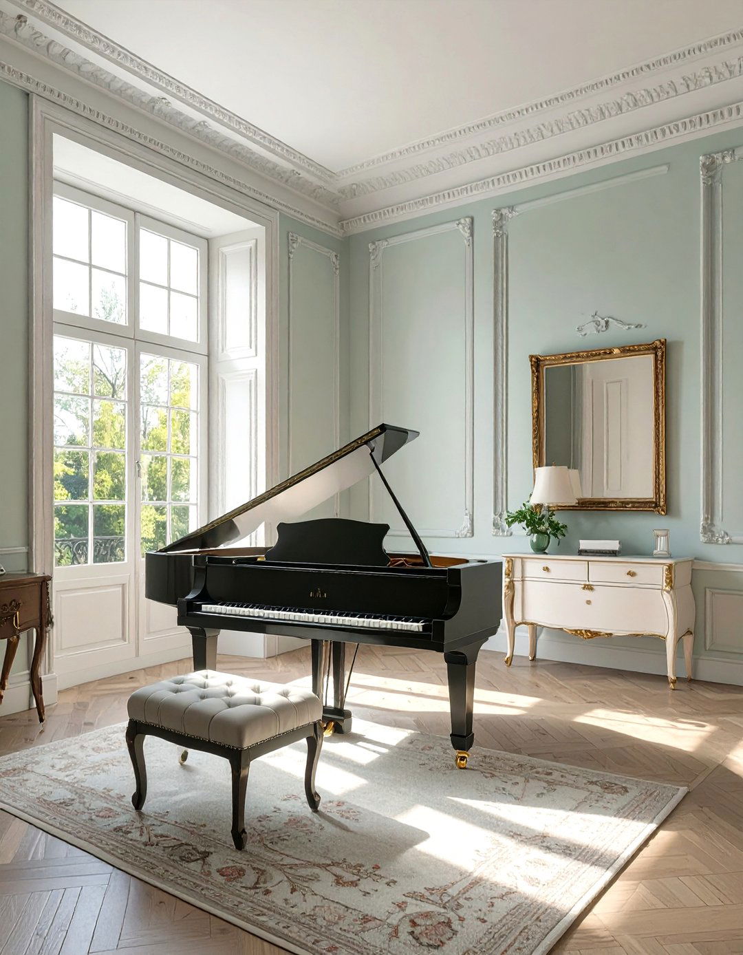 A Federal Style Music Room - 30 colonial interior design ideas