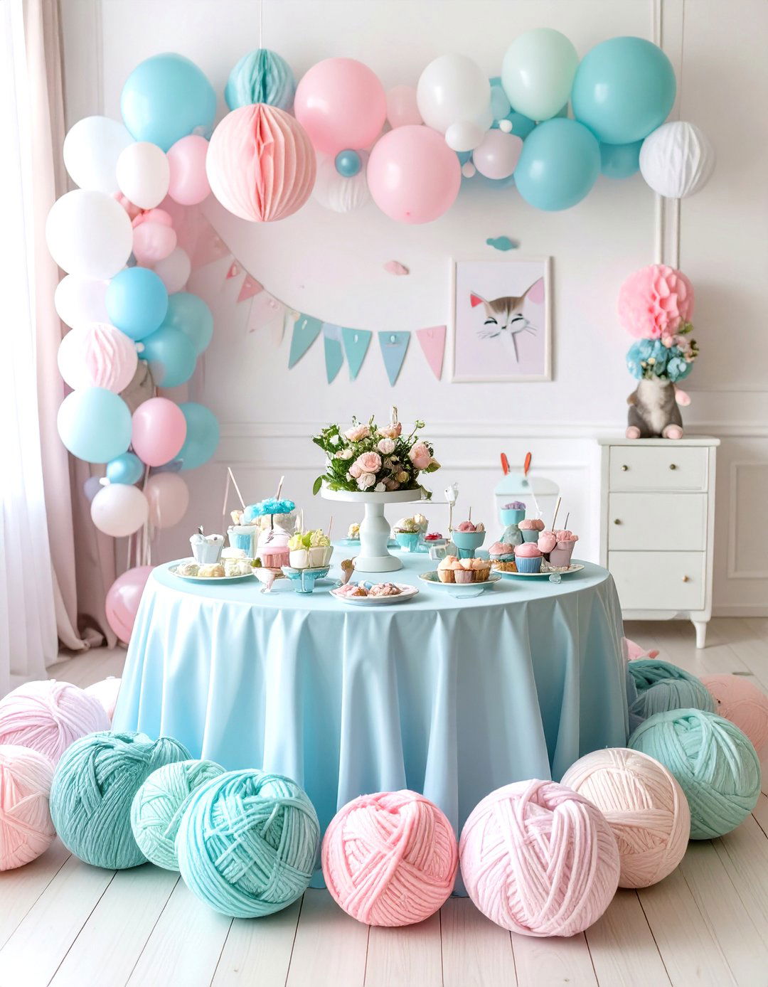 A Feline Cute Kitten Shower - 30 baby shower ideas for girls