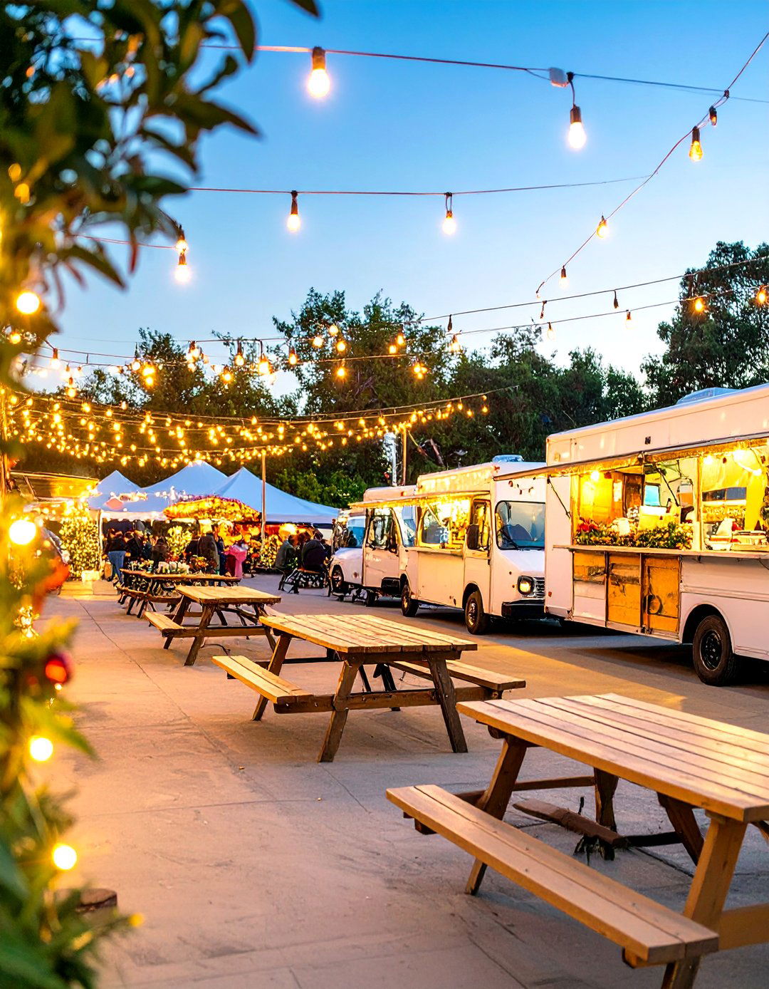 A Festive Food Truck Festival - 30 office holiday party ideas
