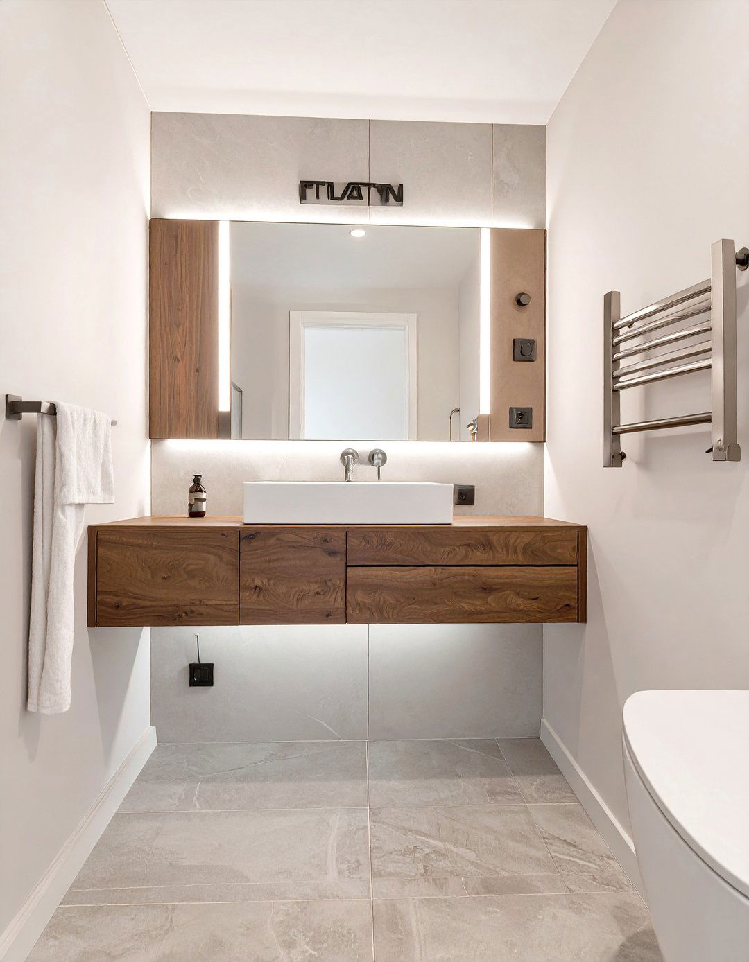 A Floating Vanity in the Bathroom - 30 space interior design ideas