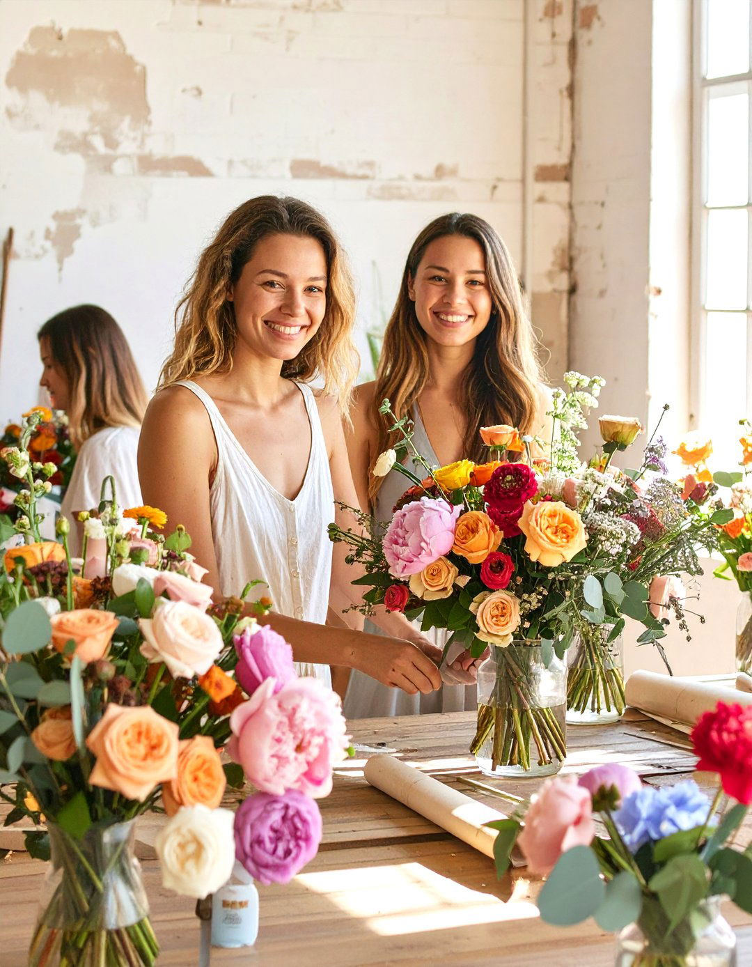 A Flower Arranging Workshop Wedding Shower - 30 wedding shower ideas