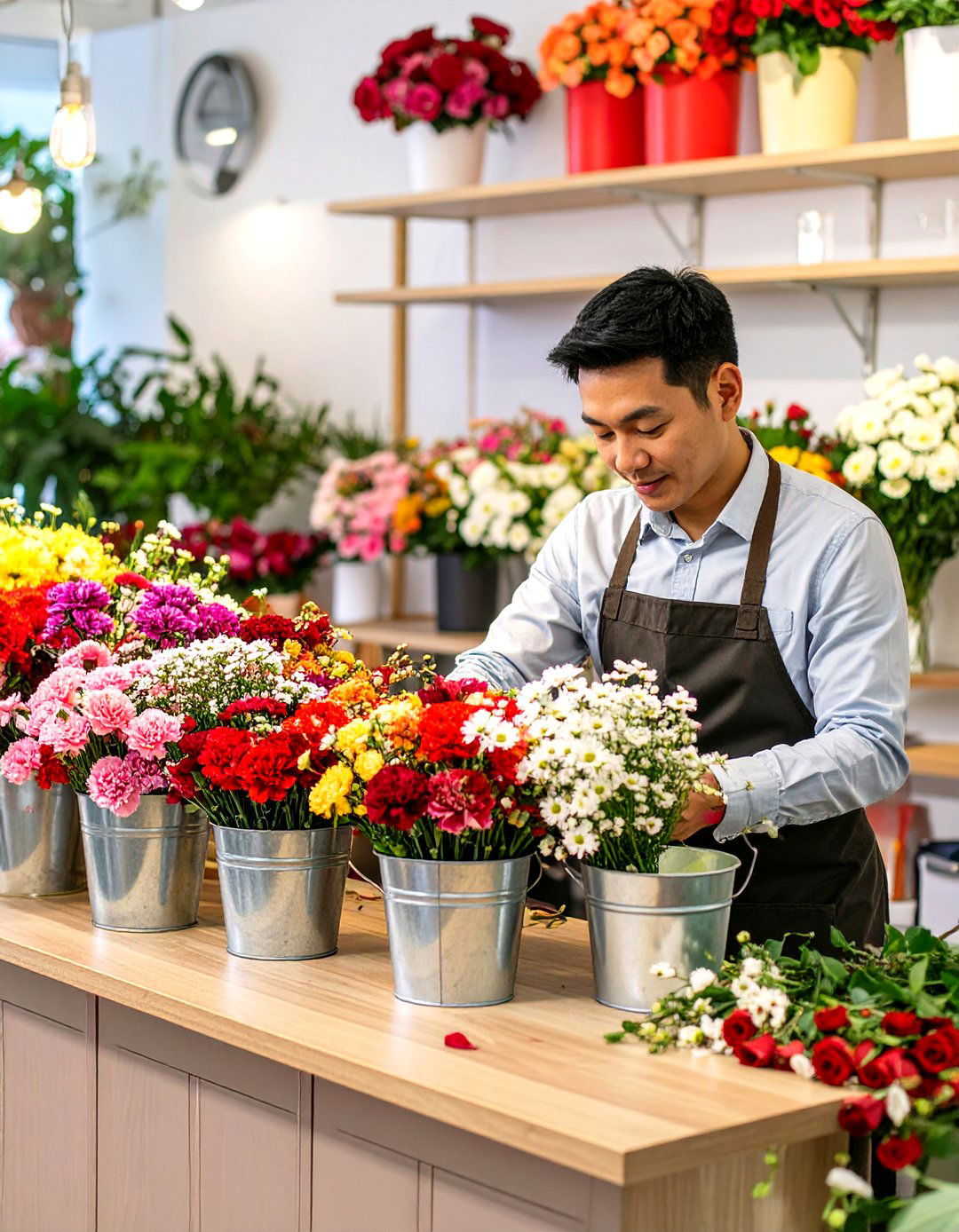 A Flower Bar - 30 office valentines day ideas