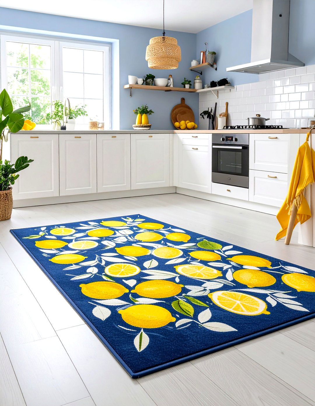 A Food Themed Kitchen Rug - 30 kitchen rug ideas