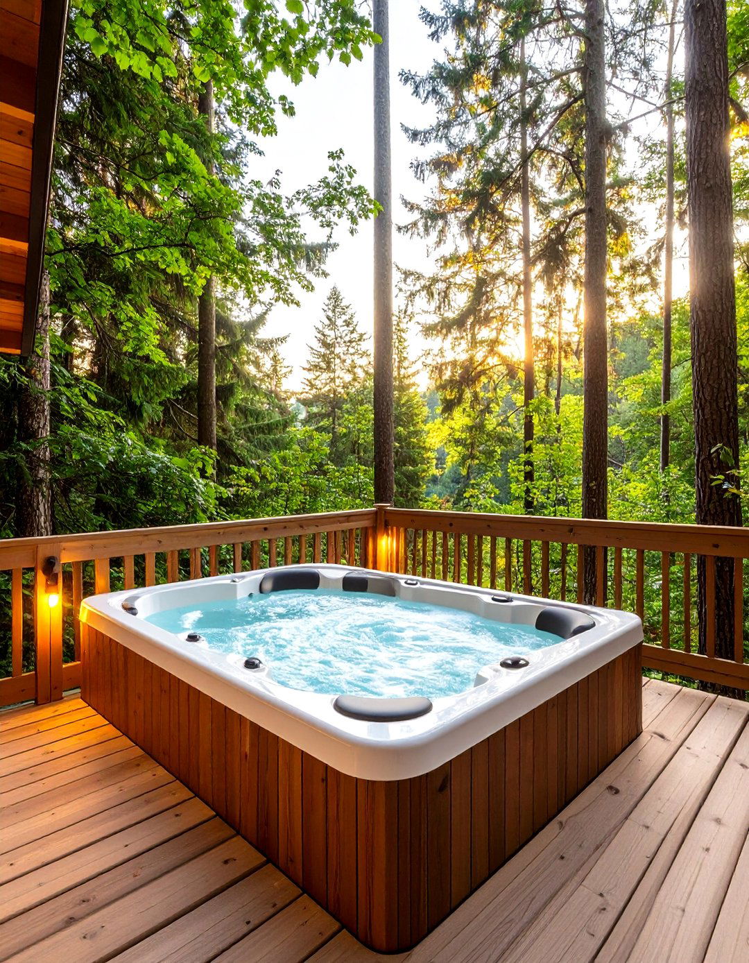 A Forest Bathing Retreat Hot Tub - 30 backyard hot tub ideas