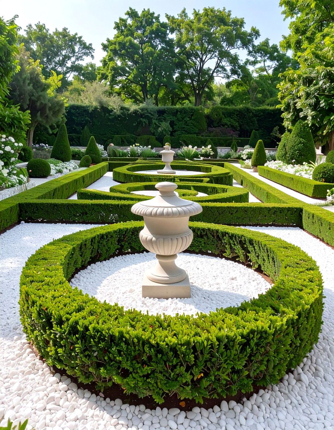 A Formal Boxwood Parterre Garden - 30 memorial garden ideas