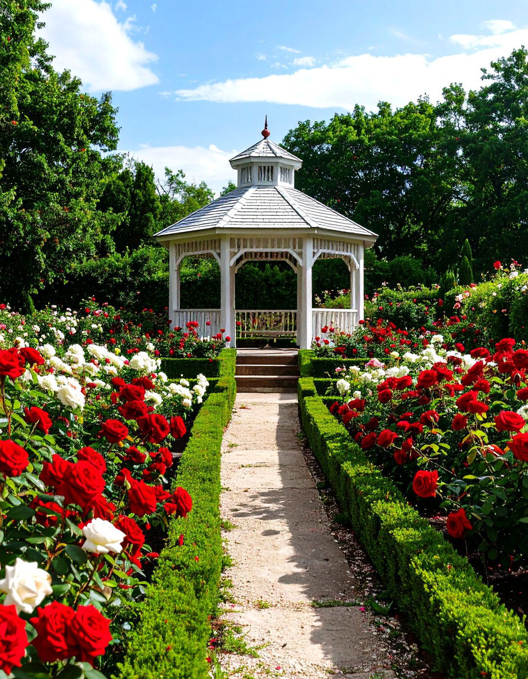 A Formal Rose Garden Design - 30 landscape design software free ideas