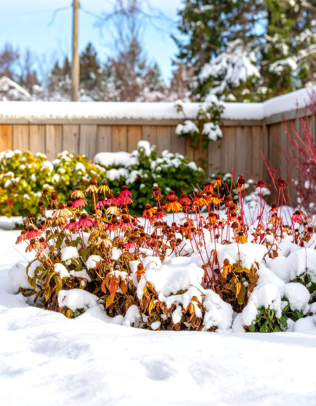 A Four Season Border with Red Twig Dogwood - 30 red twig dogwood landscape design ideas