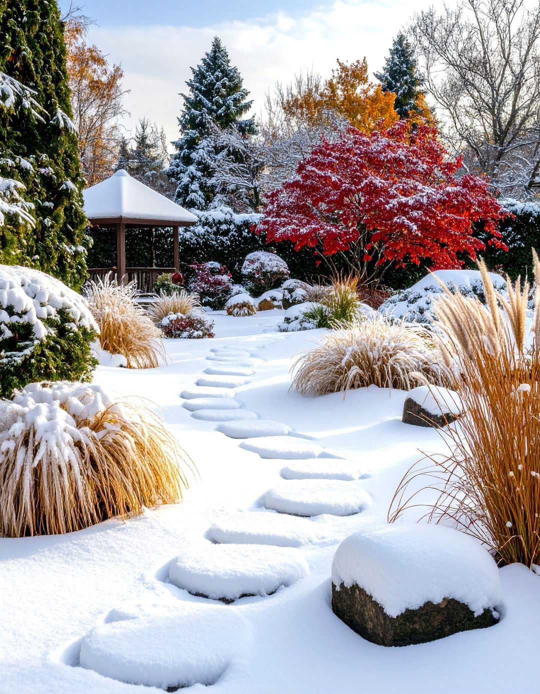 A Four Season Interest Garden - 30 flower garden layout ideas