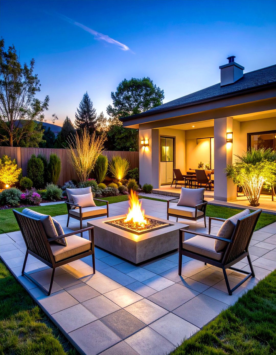 A Four Sided Paver Fire Pit Kit - 30 backyard fire pit ideas landscaping on a budget