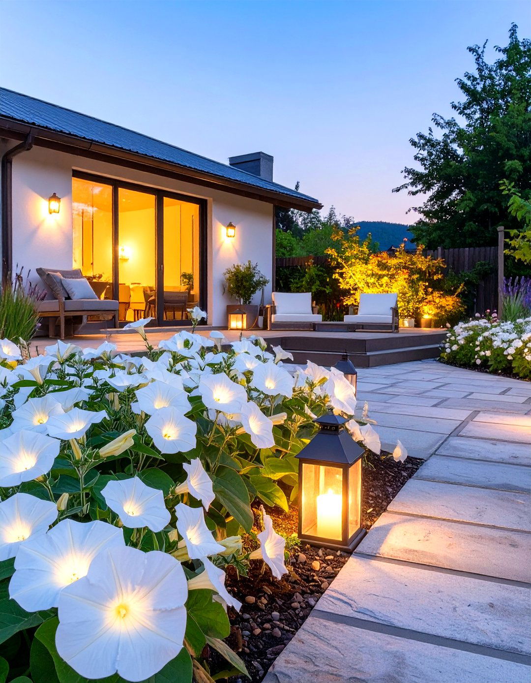 A Fragrant Evening Garden - 30 low maintenance cottage garden ideas