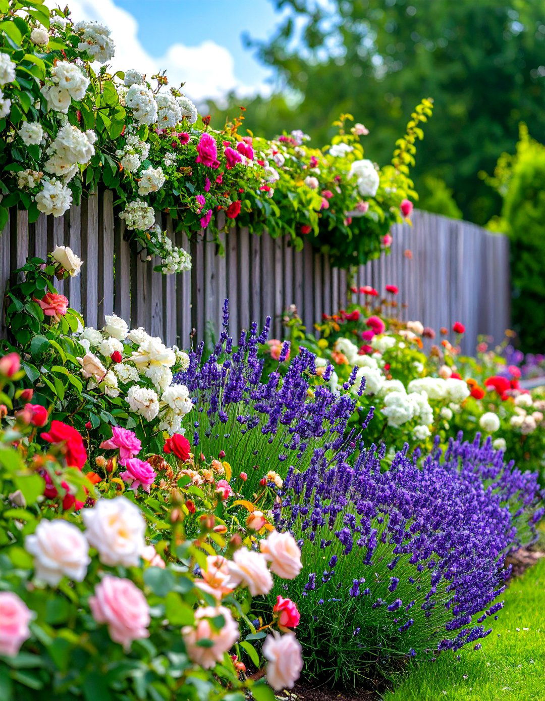A Fragrant Garden for the Senses - 30 fence line landscaping ideas