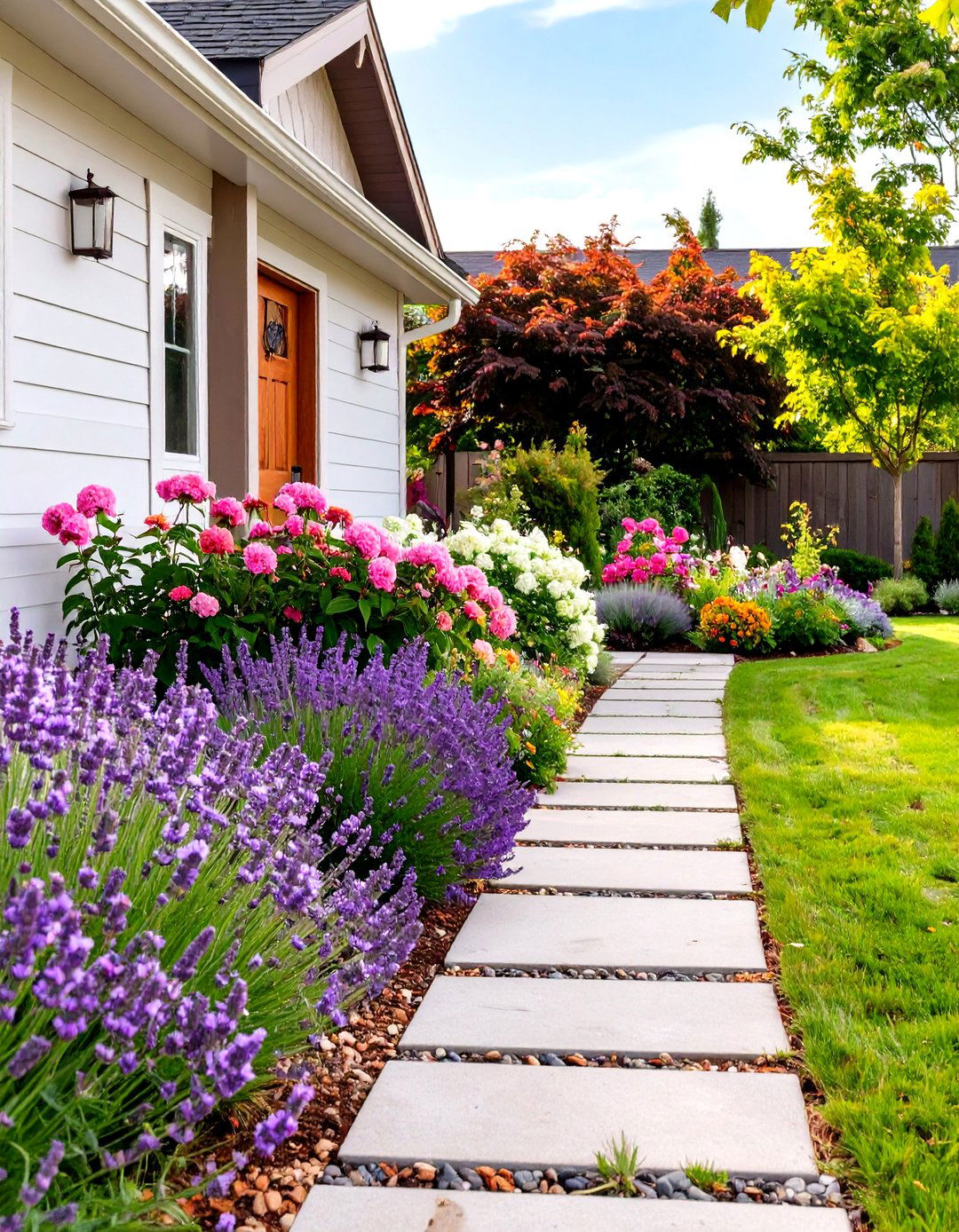 A Fragrant Perennial Garden Design - 30 front house full sun perennial garden designs