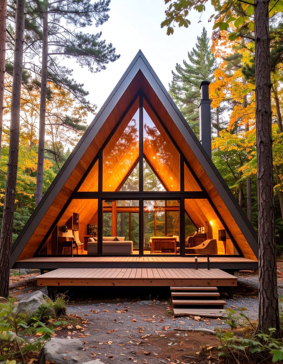 A Frame Bungalow Cabin - 30 bungalow house design ideas