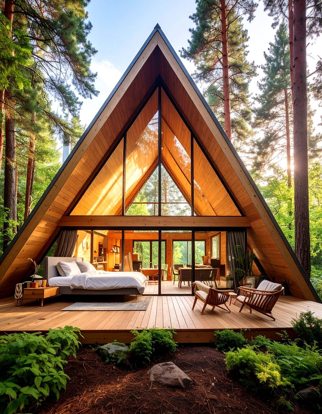 A Frame Cabin House Design - 30 2 storey house design ideas