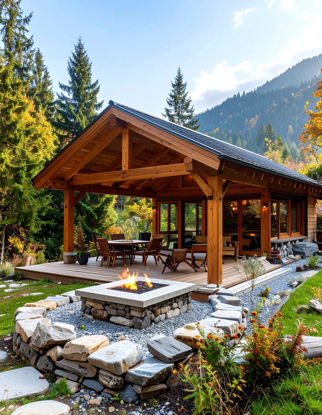 A Frame Patio Roof - 30 patio roof ideas