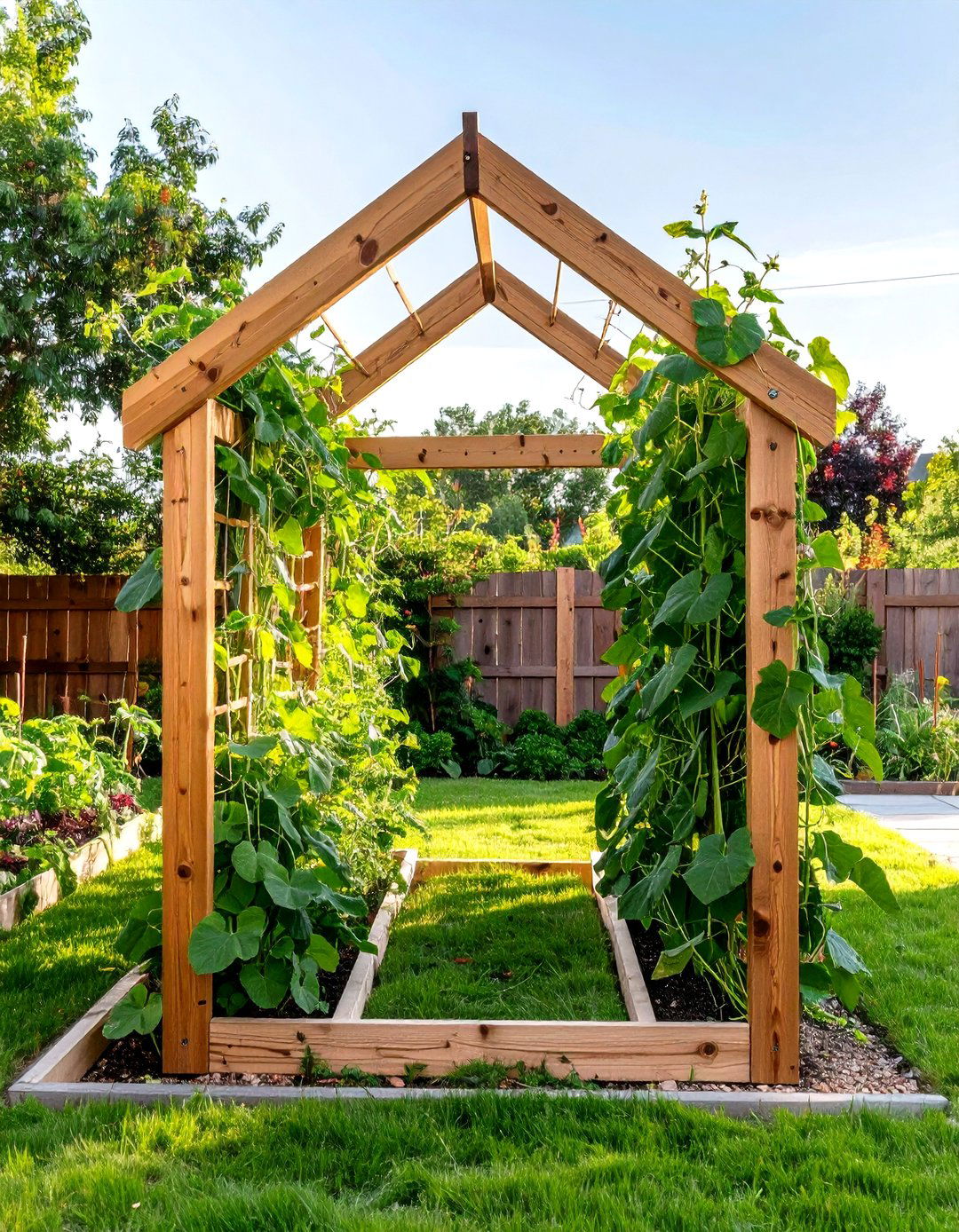 A Frame Small Backyard Vegetable Garden - 30 small backyard backyard vegetable garden ideas