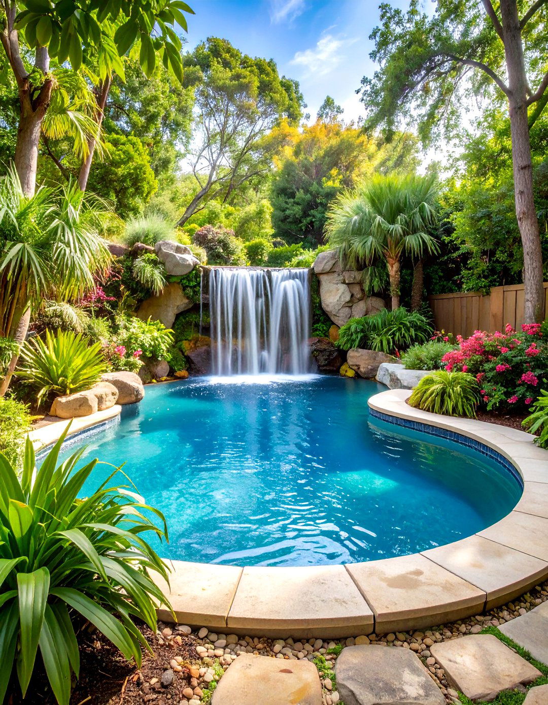 A Freeform Naturalistic Pool - 30 pool ideas for backyard