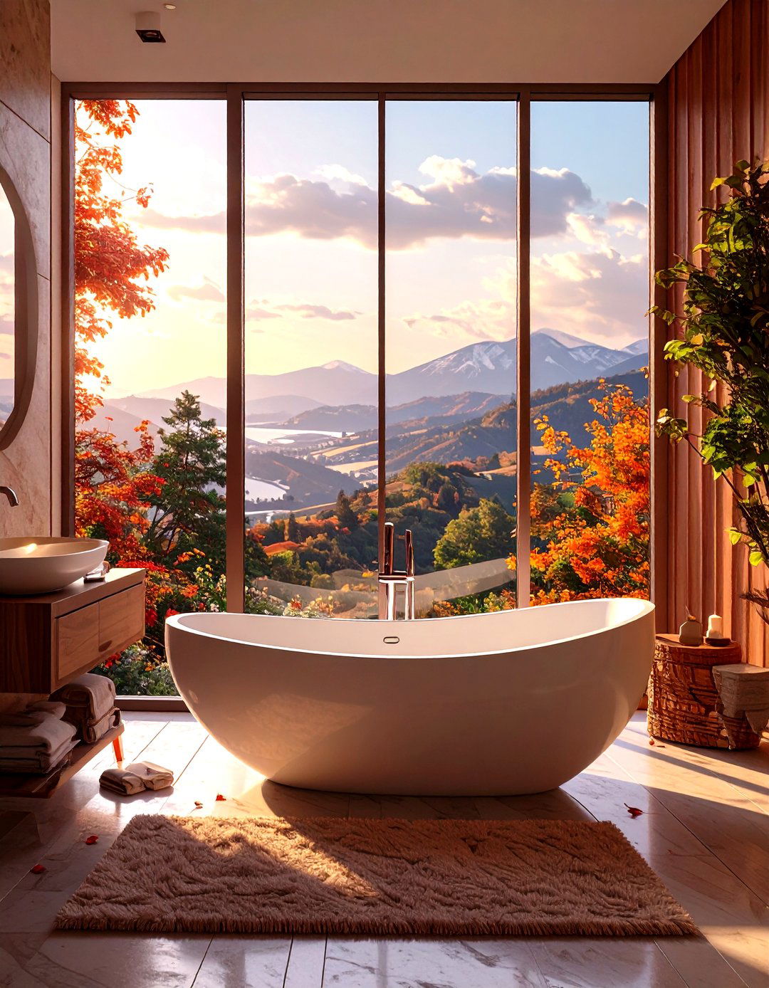 A Freestanding Tub Bathroom - 30 luxury bathroom ideas