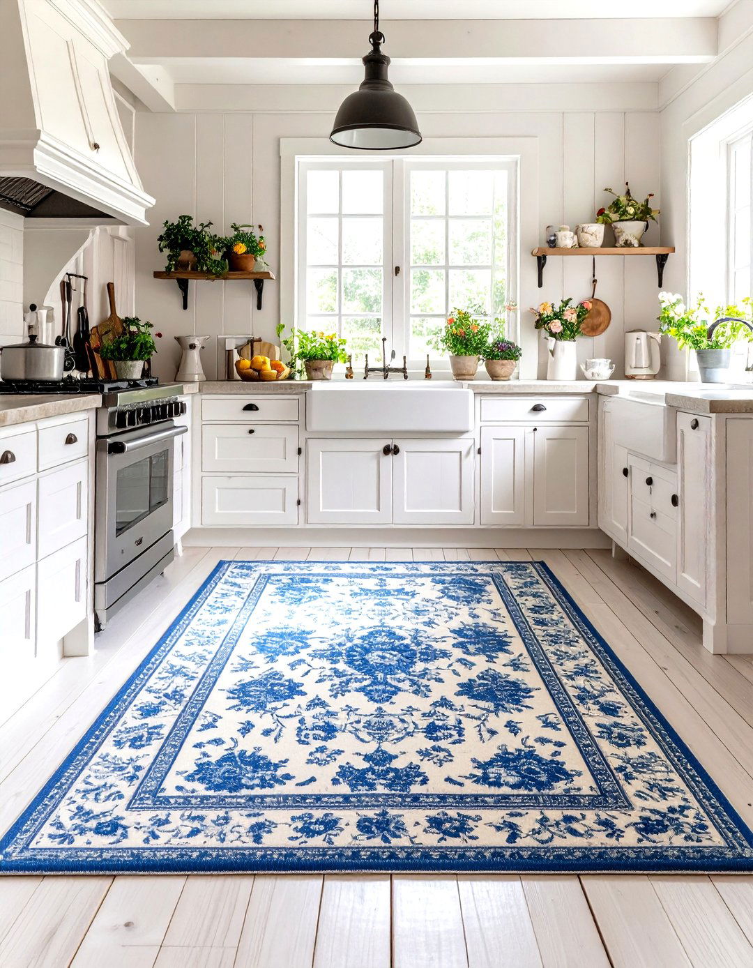 A French Country Kitchen Rug - 30 kitchen rug ideas