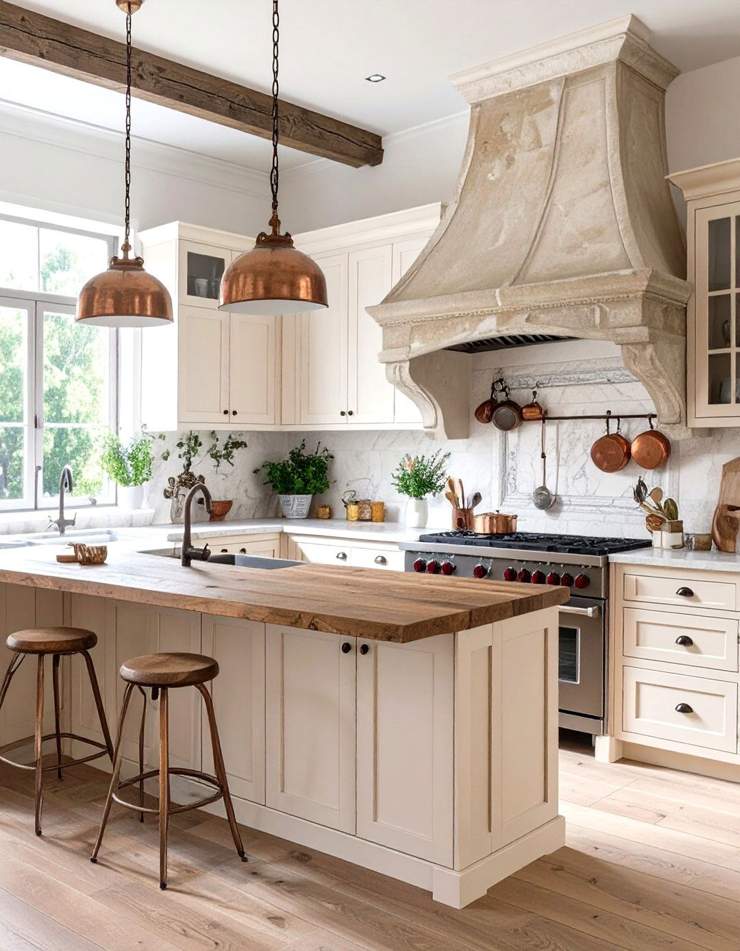 A French Country Kitchen Sketch - 30 interior design sketches ideas