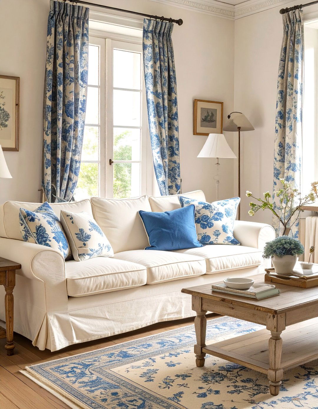 A French Country Living Room - 30 budget apartment living room ideas