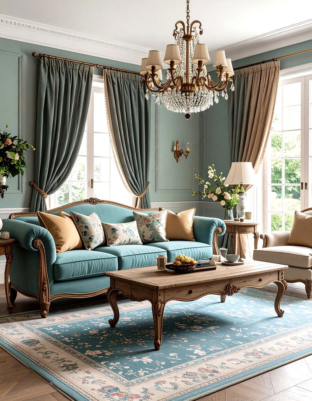 A French Country Living Room - 30 decorating ideas for living room