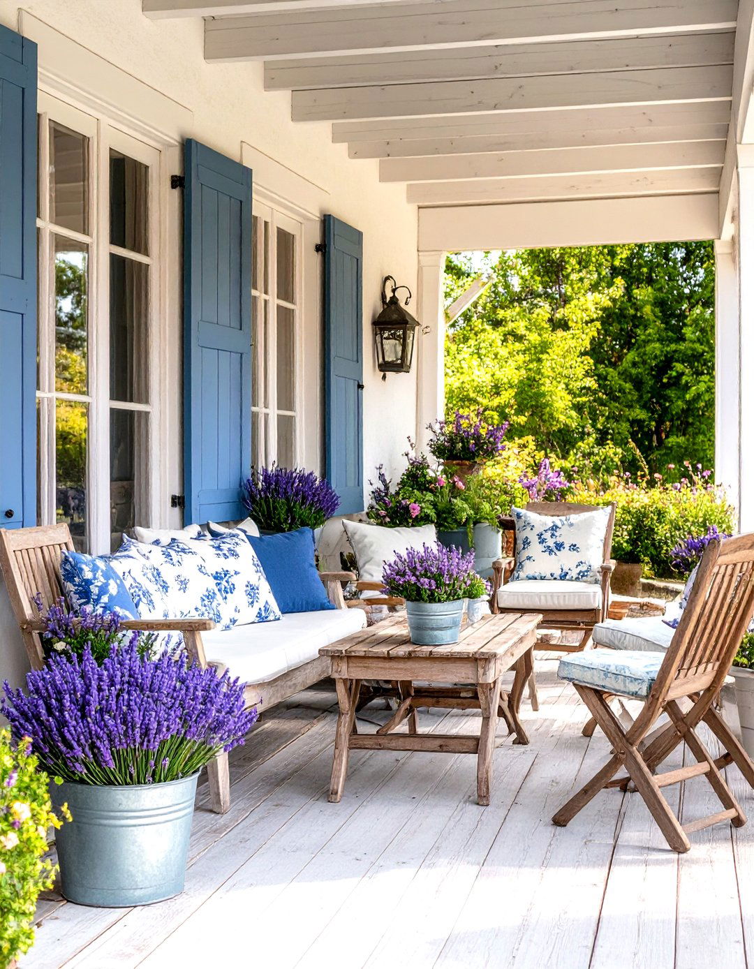 A French Country Porch - 30 front porch decorating ideas