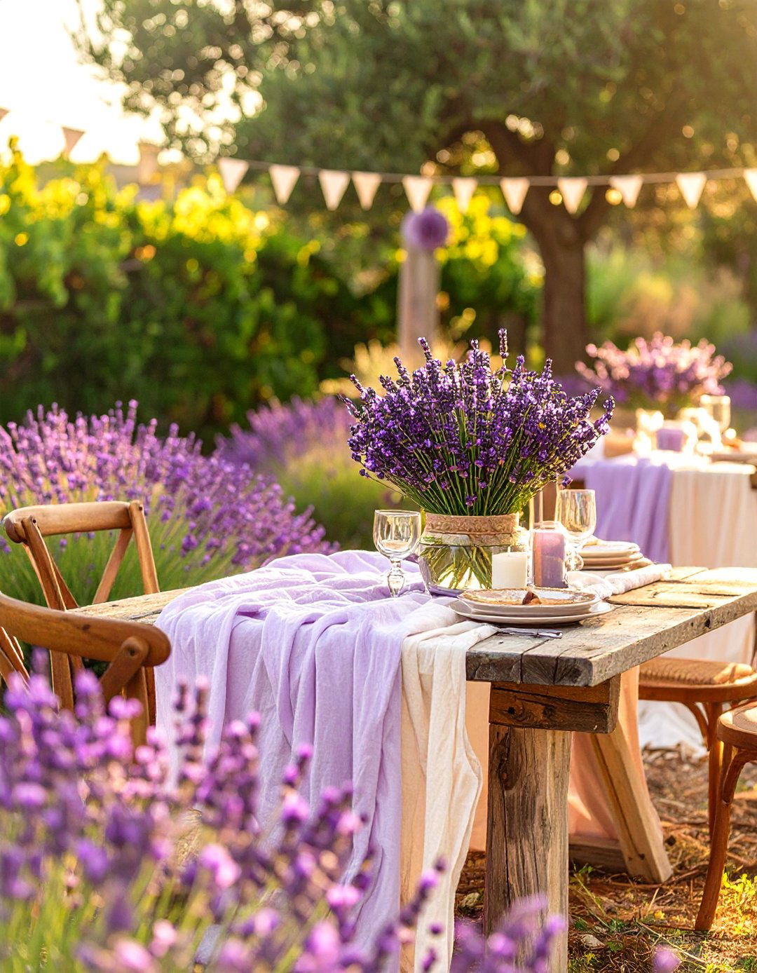 A French Countryside Lavender Dream - 30 outdoor baby shower ideas